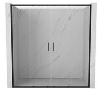 Mexen Exo porte de douche double coulissante 200 cm, transparent, noir - 8152-200-000-70-00 53627 5905315938985