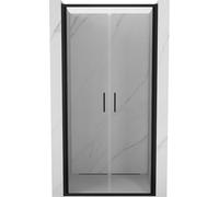 Mexen Exo porte de douche double pivotante 90 cm, transparent, noir - 814-090-000-70-00 53700 5905315938510
