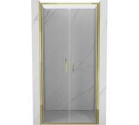 Mexen Exo porte de douche double pivotante 90 cm, transparent, or - 814-090-000-50-00 59053 5905315970312