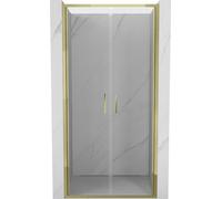 Mexen Exo portes de douche à double battant 100 cm, transparent, doré - 814-100-000-50-00