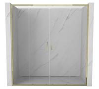 Mexen Exo portes de douche coulissantes doubles 200 cm, transparentes, dorées - 8152-200-000-50-00 59077 5905315970558