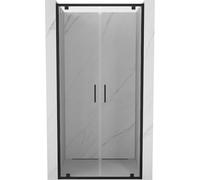 Mexen Exo portes de douche pivotantes doubles 120 cm, transparentes, noires - 8182-120-000-70-00 91875 5905315149831