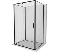 Mexen Exo-R 3S cabine de douche 3 parois pivotante 135 x 110 cm, transparent, noire - 819-135-110-70-00-3S 97593 5907931007366