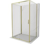 Mexen Exo-R 3S cabine de douche à 3 parois pivotante 95 x 120 cm, transparente, dorée - 819-095-120-50-00-3S 97706 5907931006833
