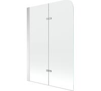 Mexen Felix Pare-baignoire 2 battants 80 x 140 cm, transparent, chromé - 890-080-002-01-00