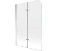 Mexen Felix paroi de baignoire à 2 volets 80 x 140 cm, transparent, chrome - 890-080-002-01-00 2361 5903163385524