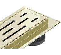 Mexen Flat 360° M01 drain de douche linéaire pivotant 80 cm, doré - 1520080-40