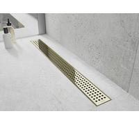 Mexen Flat 360° M08 drain linéaire pivotant 100 cm, doré - 1525100-40