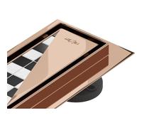 Mexen Flat 360° M13 drain linéaire rotatif 2 en 1 100 cm, or rose - 1610100-40 83889 5905315728289