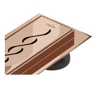 Mexen Flat 360° M18 caniveau linéaire pivotant 50 cm, or rose - 1623050-40 83939 5905315728418