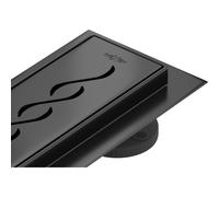 Mexen Flat 360° M18 caniveau linéaire pivotant 90 cm, noir - 1723090-40 15740 5905315010643