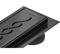 Mexen Flat 360° M18 drain linéaire pivotant 100 cm, noir - 1723100-40