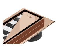 Mexen Flat M13 drain de sol linéaire 2 en 1 160 cm, or rose - 1610160 83008 5905315986566