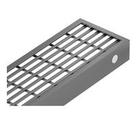 Mexen Flat M33 cache pour drain linéaire 60 cm, gris acier brossé - 1E33060 83561 5905315989970