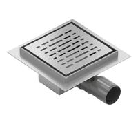 Mexen Flat-Q M01 siphon de sol carré 15 x 15 cm, inox - 1010315 83735 5905315986139