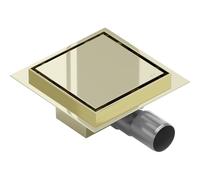 Mexen Flat-Q M13 caniveau au sol carré 15 x 15 cm, doré - 1510015 957 5907709190016