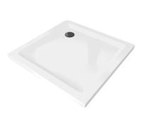 Mexen Flat receveur de douche carré slim 70 x 70 cm, blanc, bonde noire - 40107070B 13188 5907709164178