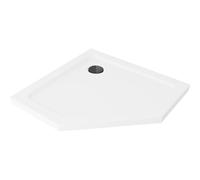 Mexen Flat receveur de douche pentagonal slim 90 x 90 cm, blanc, bonde noire - 41P109090-B 101748 5907931074368
