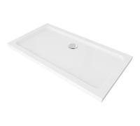 Mexen Flat receveur de douche rectangulaire slim 130 x 70 cm, blanc, siphon chromé - 40107013 2484 5903163389256