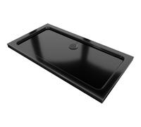 Mexen Flat receveur de douche rectangulaire slim 140 x 70 cm, noir, siphon noir - 40707014B 14498 5907709151734