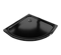 Mexen Flat receveur de douche semi-circulaire slim 90 x 90 cm, noir, siphon noir - 41709090B 13212 5907709164918