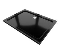 Mexen Flat receveur rectangulaire slim 120 x 100 cm, noir, siphon chromé - 40701012 14520 5907709149953