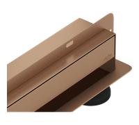 Mexen Flat Wall drainage linéaire mural 2en1 90 cm, cuivre brossé - 1C30090 83373 5905315988973
