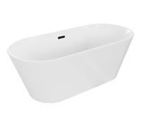 Mexen Flavia baignoire autoportante 170 x 75 cm, blanche, trop-plein noir - 54031708000-70 46648 5905315386083