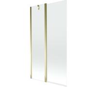 Mexen Flip Pare-baignoire 1 vantail 100 x 150 cm, transparent, Or - 894-100-101-50-00