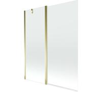 Mexen Flip Pare-baignoire 1 vantail 140 x 150 cm, transparent, Or - 894-140-101-50-00