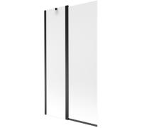 Mexen Flip pare-douche 2 volets 100 x 150 cm, givré, noir - 894-100-101-70-30 20405 5907709148970