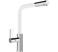 Mexen Flora robinet de cuisine, chrome/blanc - 670401-02 2375 5907709192805