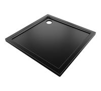 Mexen Flow receveur de douche carré slim 80 x 80 cm, noir mat - 46S708080 61240 5905315952486
