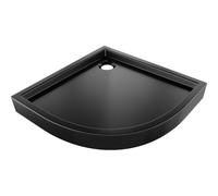 Mexen Flow+ receveur de douche demi-circulaire 80 x 80 cm, noir mat - 46Q708080H 61376 5905315953230