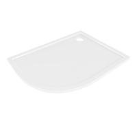 Mexen Flow receveur de douche en demi-cercle asymétrique slim droit 100 x 90 cm, blanc brillant - 46Q109010R 61164 5905315950826