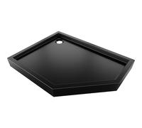 Mexen Flow+ receveur de douche pentagonal gauche 100 x 90 cm, noir mat - 46P709010LH 61391 5905315953049