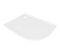 Mexen Flow receveur de douche semi-circulaire asymétrique slim gauche 100 x 90 cm, blanc brillant - 46Q109010L 61163 5905315950819