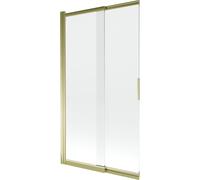 Mexen Fox paroi de baignoire à 2 volets coulissante 100 x 150 cm, transparent, doré - 891-100-002-50-00 24811 5907709148505