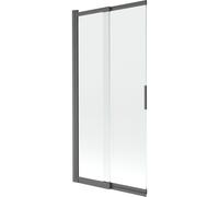 Mexen Fox paroi de baignoire à 2 volets coulissante 85 x 150 cm, transparent, gris anthracite brossé - 891-085-002-66-00 82514 5905315985255