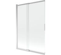 Mexen Fox paroi de baignoire à 2 volets coulissants 120 x 150 cm, transparent, chrome - 891-120-002-01-00 24816 5907709148543
