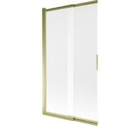 Mexen Fox paroi de baignoire coulissante à 2 panneaux 100 x 150 cm, givrée, dorée - 891-100-002-50-30 24814 5907709148512