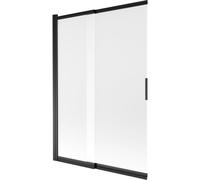 Mexen Fox paroi de baignoire coulissante à 2 volets 120 x 150 cm, givre, noir - 891-120-002-70-30 24821 5907709148598