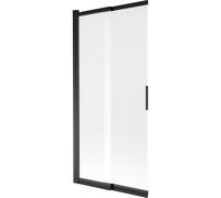 Mexen Fox paroi de baignoire coulissante à 2 volets 85 x 150 cm, givré, noir - 891-085-002-70-30 24809 5907709148475