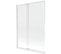 Mexen Fox paroi de douche 2 panneaux coulissants 120 x 150 cm, transparent, blanc - 891-120-002-20-00 82520 5905315985309