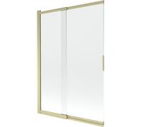 Mexen Fox paroi de douche 2 volets coulissants 120 x 150 cm, transparent, or brossé - 891-120-002-55-00 82522 5905315985316