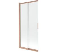 Mexen Fox paroi de douche 2 volets coulissants 85 x 150 cm, transparent, cuivre brossé - 891-085-002-65-00 82511 5905315985248