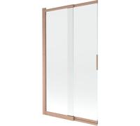 Mexen Fox paroi de douche à 2 volets coulissante 100 x 150 cm, transparent, cuivre brossé - 891-100-002-65-00 82518 5905315985286