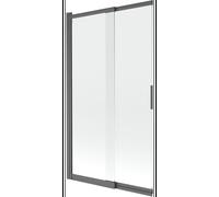 Mexen Fox paroi de douche à double panneaux coulissants 100 x 150 cm, transparent, gris canon brossé - 891-100-002-66-00 82519 5905315985293
