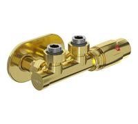 Mexen G00 ensemble thermostatique coudé avec cache R, Duplex, DN50, doré - W907-900-905-50 32540 5905315237040