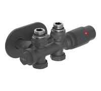 Mexen G00 ensemble thermostatique coudé/droit avec cache R, Duplex, DN50, anthracite - W908-900-905-66 32561 5905315237101